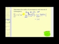 Convergence and Divergence of Series