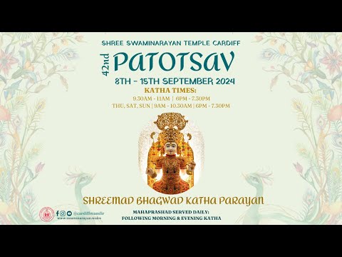 Cardiff Mandir - 42nd Patotsav - Shreemad Bhagwad - Day 6 Morning