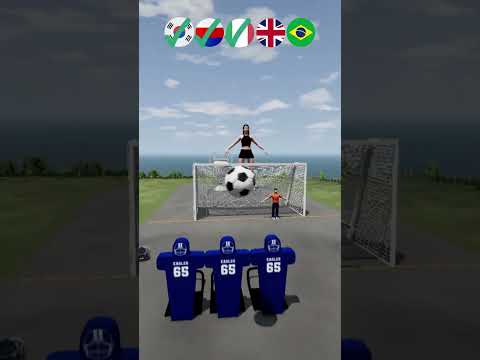 Qual país faz o gol de falta?
