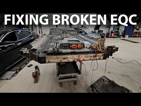 Elbilmek repairing Mercedes EQC part 2