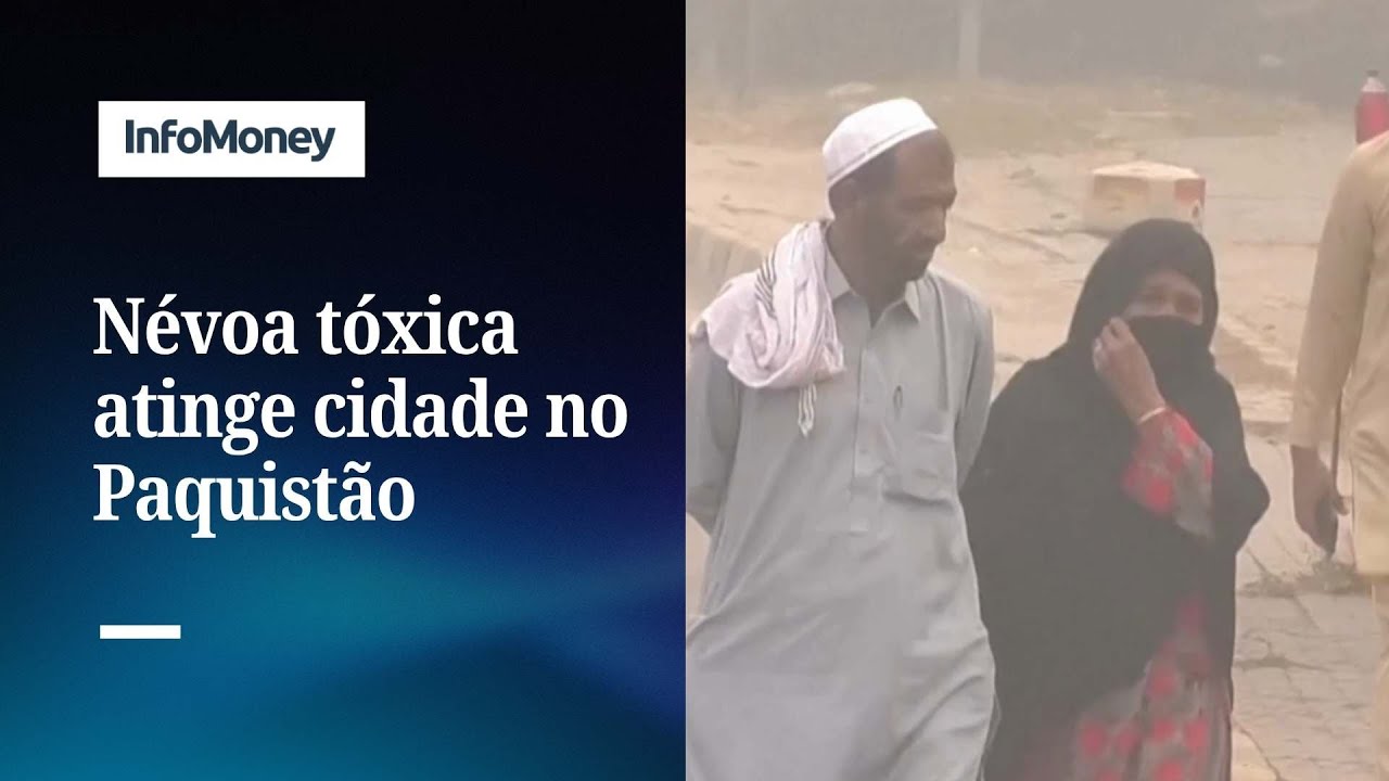Névoa tóxica atinge cidade de Lahore no Paquistão