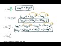 Expanding and Condensing Logarithmic Expressions