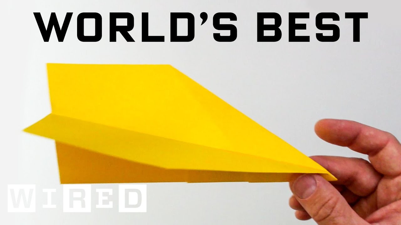 How to Make a WORLD RECORD Paper Airplane That Flies Far - World's Best Paper Airplane
