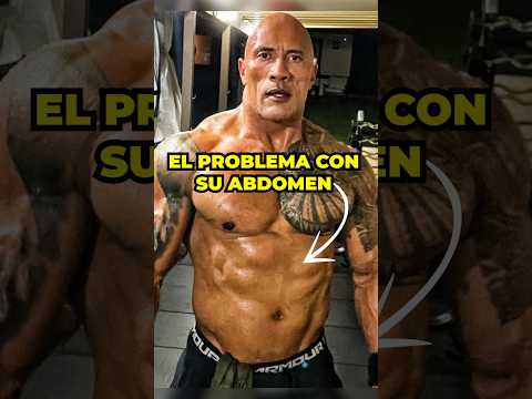 La Verdad Sobre el Abdomen de La Roca - ¿Por qué no Tiene un Sixpack? #fitness #therock #gym
