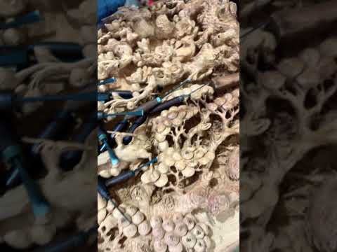 Tranh phu thê viên mãn gỗ gõ