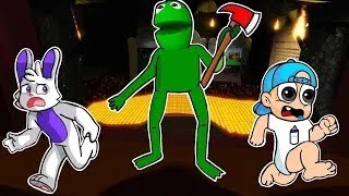 ¡ESCAPAMOS DE LA RANA MAS MALVADA ! 🪓🐸 ¿SOBREVIVIREMOS  BEBEPECHOCHIN,BEBENOOB,BEBENANI Y NOOBSI