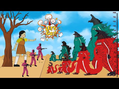 TEAM GODZILLA vs KONG: SQUID GAME 2 - Story of Transformation | Godzilla & KONG Cartoon Movies