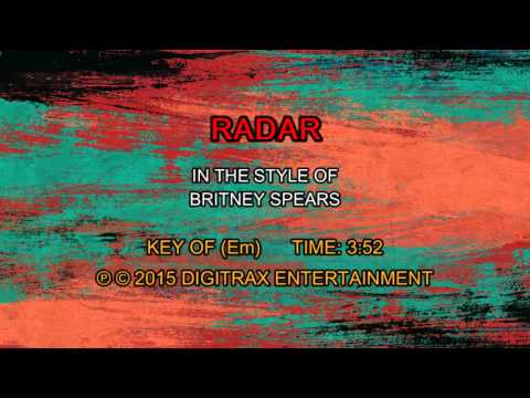 Britney Spears – Radar (Backing Track)