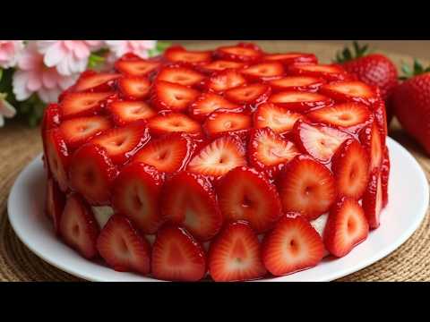Dieser Erdbeerkuchen hat alle überzeugt! Kuchen, der in Ihrem Mund schmilzt.
