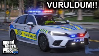 HASTANE BAHÇESİNDE DRİFT YAPTI !! - TRAFİK POLİSİ MODU - GTA 5 LSPDFR