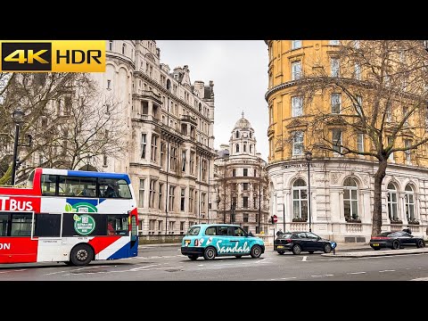 A Relaxing Walk Through London’s Historic Landmarks | 2025 [4K HDR]