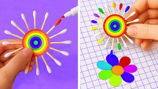 Creative DIY ART CHALLENGE 🎨 Genius Hacks You Have to Try by 123GO!