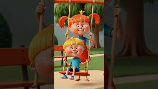 Катаемся на качелях вместе с Царевной! 🎠 #ЖилаБылаЦаревна #shorts #ии #ai