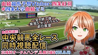 【競馬同時視聴配信】京成杯AH,札幌2歳S 2025 中央競馬ライブ  四条大学血統ゼミ