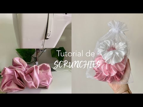 ¡HAZ TUS PROPIOS SCRUNCHIES! 🧵🌸 Tutorial DIY fácil y rápido