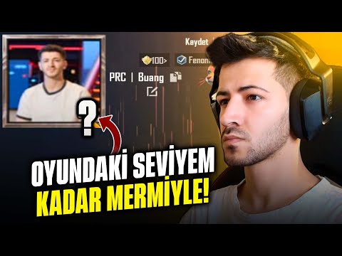 OYUNDAKİ SEVİYEM KADAR MERMİYLE WİN ALMAK? PUBG MOBİLE