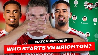 WHO STARTS FOR ARSENAL VS BRIGHTON? Gabriel & Havertz to feature?