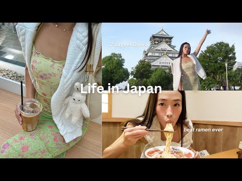 LIVING IN JAPAN | Osaka eats, best ramen spot, hair transformation, filipino owned luxury store!