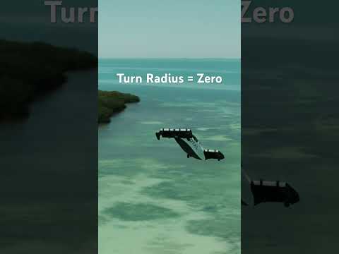 Minimum Turn Radius = 0 in Pivotal electric aircraft. We call it the Hockey Stop. — Image supplied by the source.