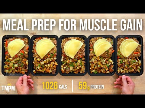 1000 Calorie Meal Prep for Muscle Gain | Big Boy Cheesesteak Sloppy Joe Bowls