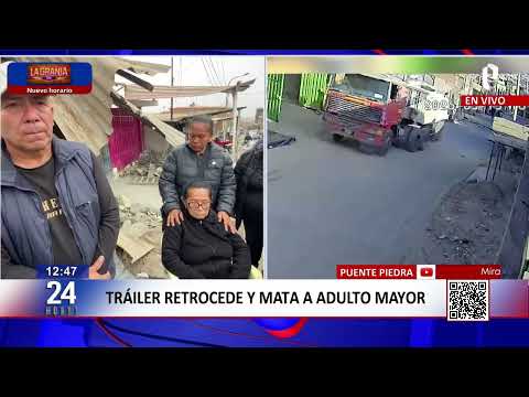 VIVO - Tráiler retrocede y mata a adulto mayor