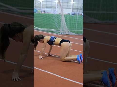 Is she posing or tired? Dasha Semenova ​⁠@RunnersRussia