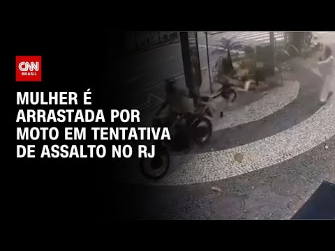 ​Mulher é arrastada por moto em tentativa de assalto no RJ | CNN NOVO DIA