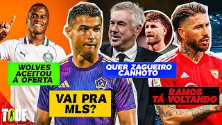 CR7 NA MLS? ARIAS PERTO DO PALMEIRAS | ANCELOTTI QUER LÉO PEREIRA | SÉRGIO RAMOS VOLTA AO SEVILLA?