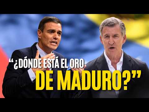 🚨 FEIJÓO pregunta a SÁNCHEZ: "¿DÓNDE está el ORO de MADURO?"🗣️🔥