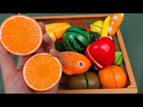 How to cutting fruits and vegetables for kids ASMR satisfying video