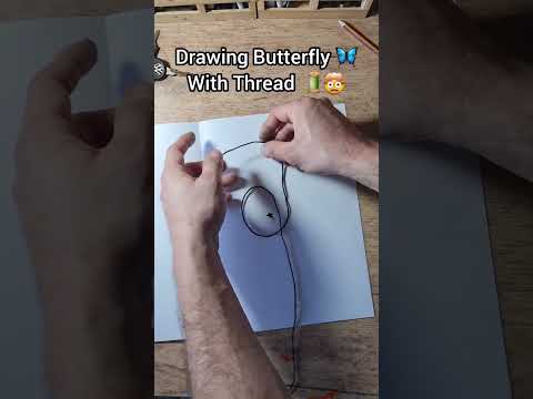 draw Butterfly with Thread 🦋 🧵