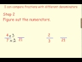 Comparing Fractions with Unlike Denominators