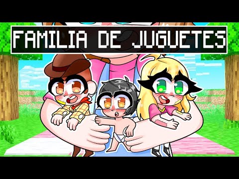 ¡ME ADOPTA UNA FAMILIA DE JUGUETES EN MINECRAFT! 😱✨¿ME CONVIERTO EN JUGUETE   🤔SRJUANCHO MINECRAFT