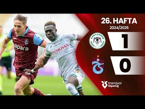 Konyaspor (1-0) Trabzonspor | 26. Hafta - Trendyol Süper Lig 2024/2025 Sezonu