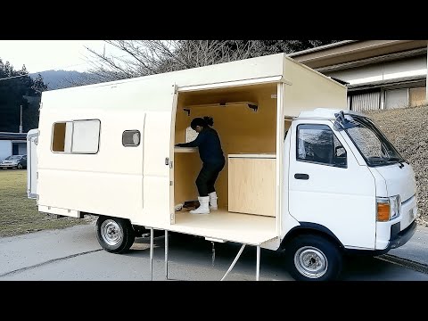 Turning Pickup Truck into Amazing Camper | Start to Finish Build by @tetuchannel