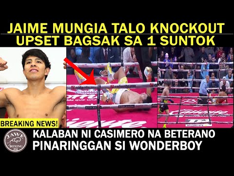 BREAKING NEWS: Jaime Mungia TALO KNOCKOUT Sa 1 SUNTOK Na Upset Ni Bruno Surace