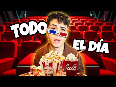 Pasé TODO EL DÍA en el CINE‼️🎬😱