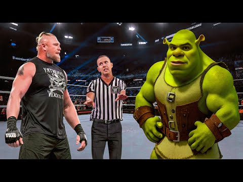 Full Match - Brock Lesnar vs Shrek - Iron Man Match 2025 | WWE2K Jan 21, 2025