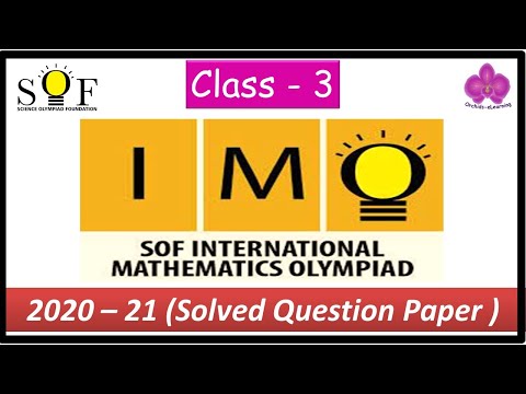IMO Solved Sample Paper | CLASS – 3 | National Mathematics Olympiad | SOF – IMO|Olympiad Preparation