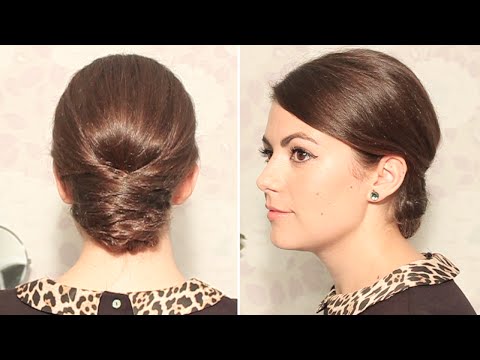 Chignon style tresse épi