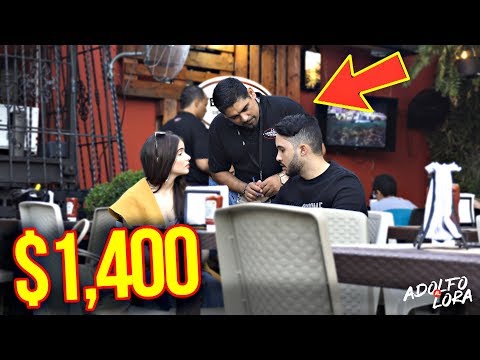 LE DOY $1,400 DE PROPINA A ESTE MESERO VENEZOLANO Y PASA ESTO