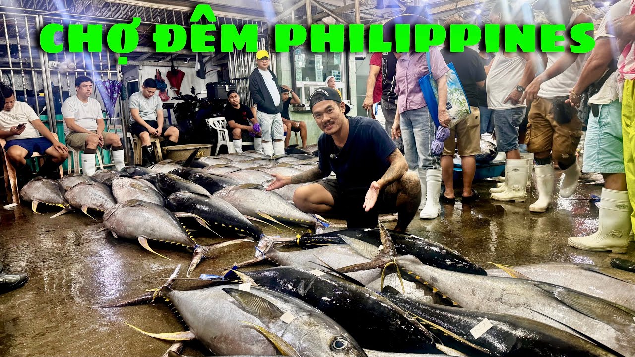 Đi chợ đêm Manila tìm cá biển , gặp toàn "QUÁI VẬT" đại dương!