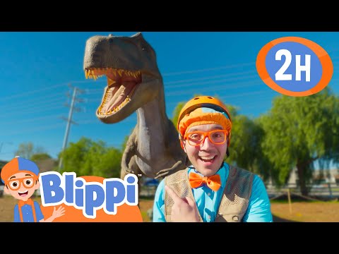 Blippi Goes To DINOSAUR LAND! |  Blippi and Meekah Best Friend Adventures | Educational Videos