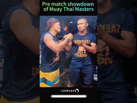 Pre-Match Showdown of Muay Thai Masters #boxing #fighting #kungfu #combot