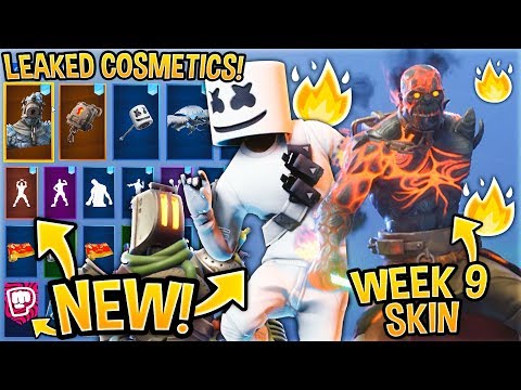 *NEW* All Leaked Fortnite Skins & Emotes..!*WEEK 9 SKIN*(Marshmello Skin, GlowSticks, Keep It Mello)