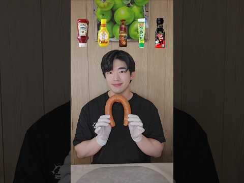 Kielbasa sausage ASMR mukbang with emoji 🔥🌶 #shorts