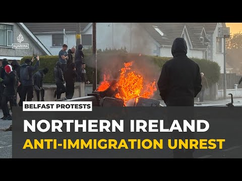 Unrest in Northern Ireland: Second day of anti-immigration protests in Belfast