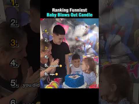 Ranking Funniest Baby Blows Out Candle 👶🕯️