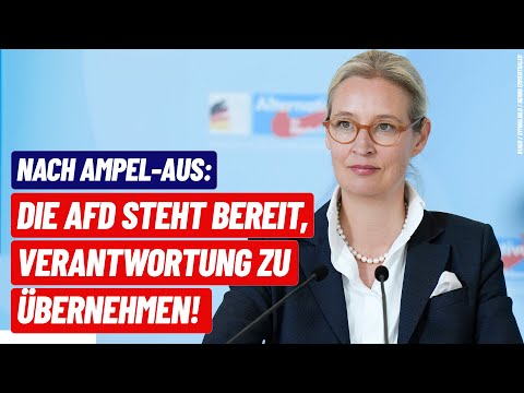 "AfD steht bereit, Verantwortung zu übernehmen!" - Alice Weidel