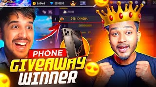 DESI GAMERS PHONE GIVEAWAY WINNER 🏆
